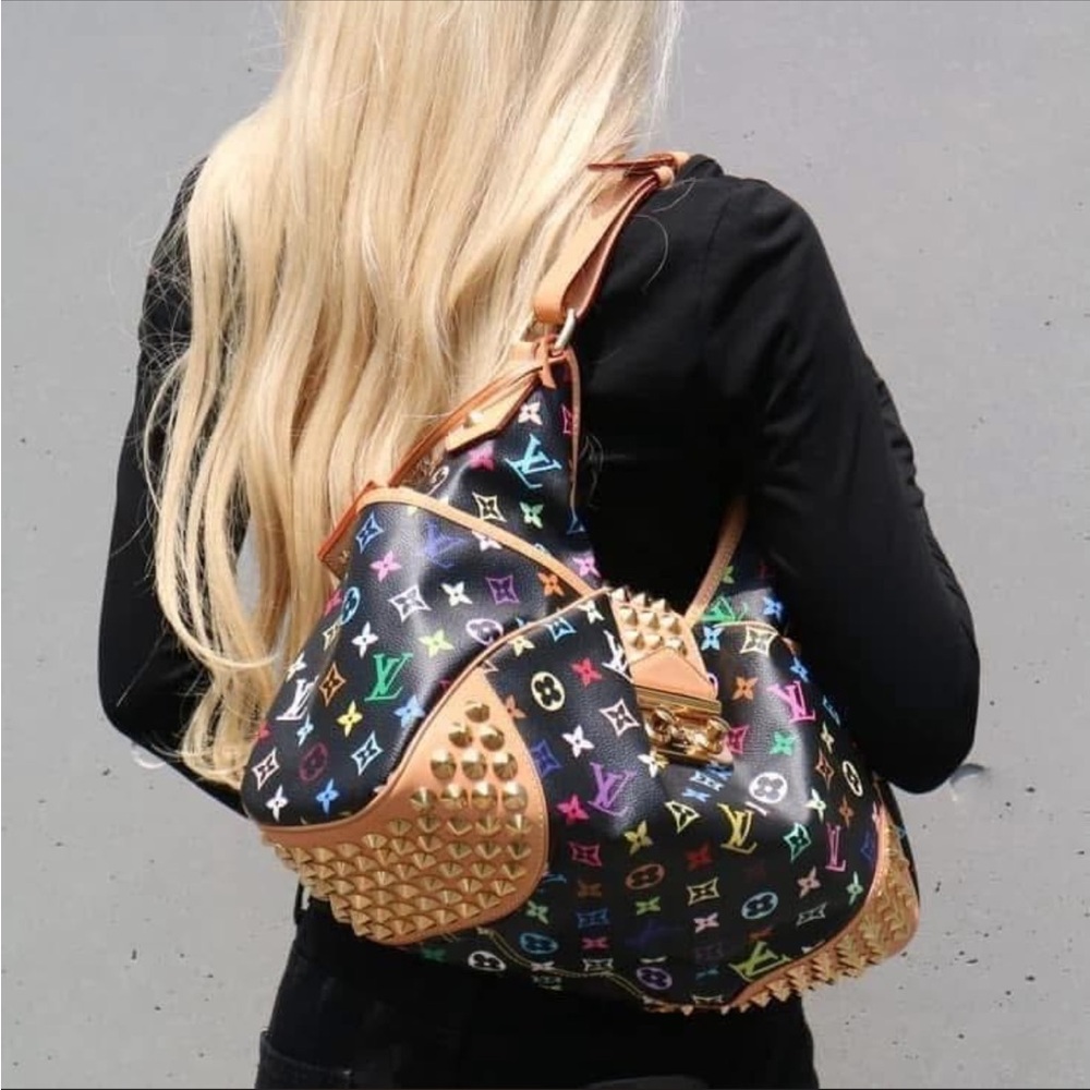 Louis Vuitton Chrissie MM Noir Black Multicolor Limited Edition Shoulder Bag - Picture 13 of 16